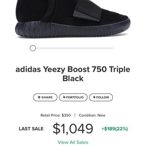adidas yeezy 750 boost triple black sneakerwholesale